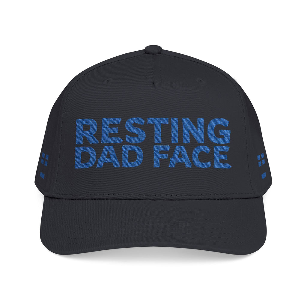 Resting Dad Face Cap - Blue Embroidery