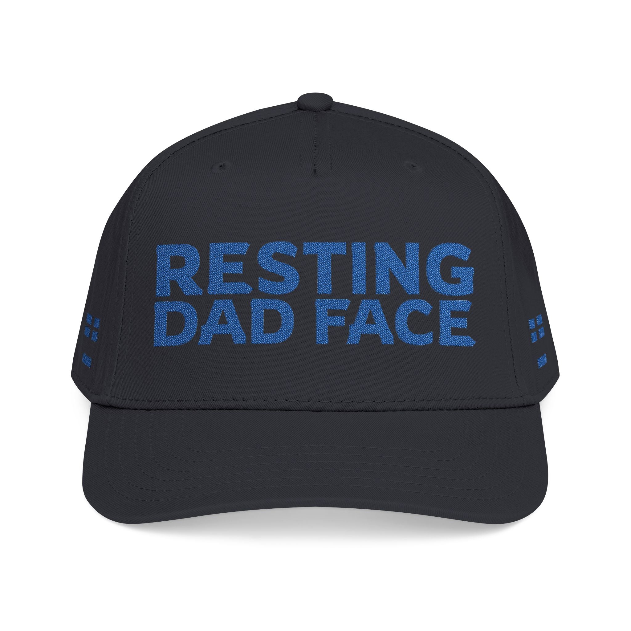 Resting Dad Face Cap - Blue Embroidery