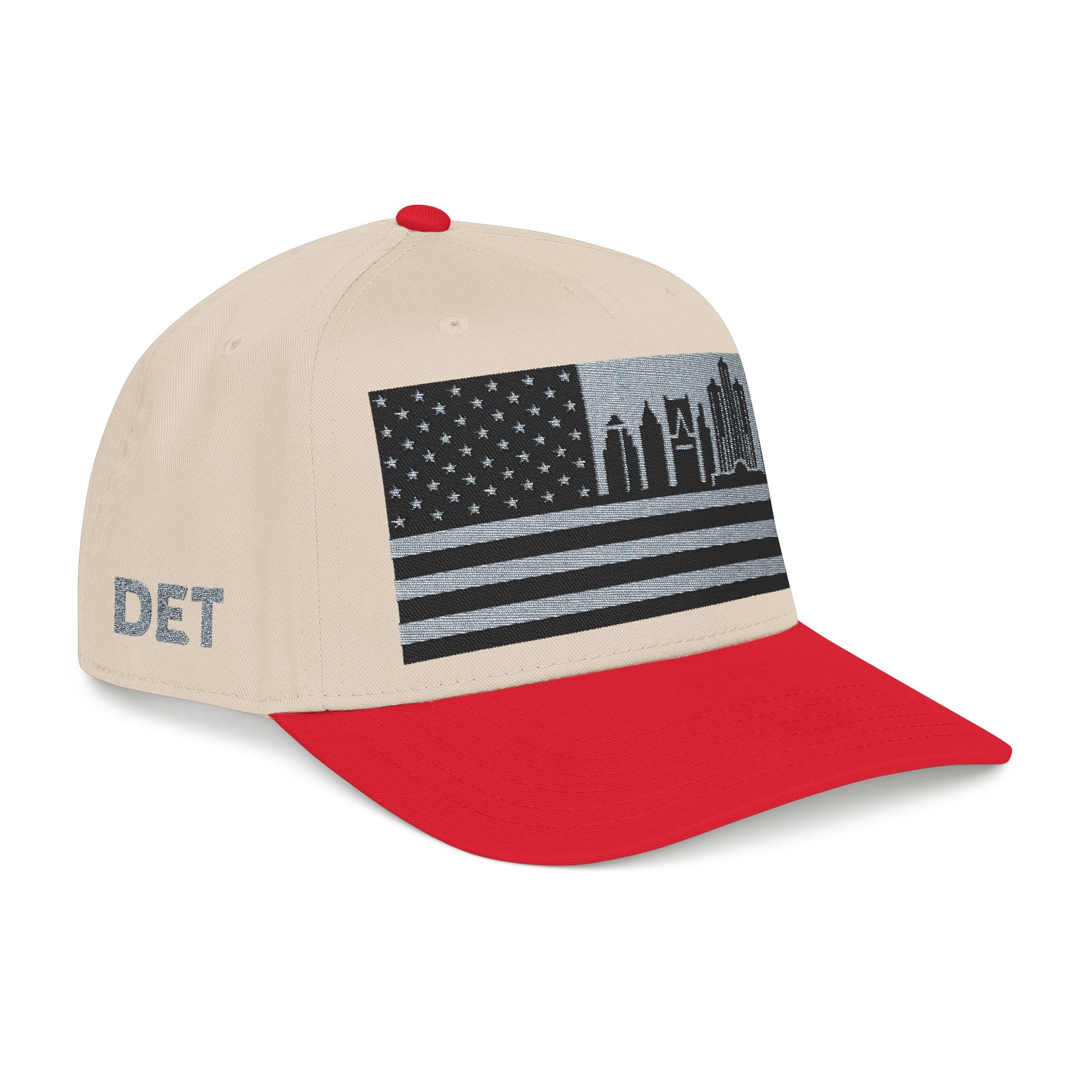 Detroit City Skyline Cap - Grey/Black Flag