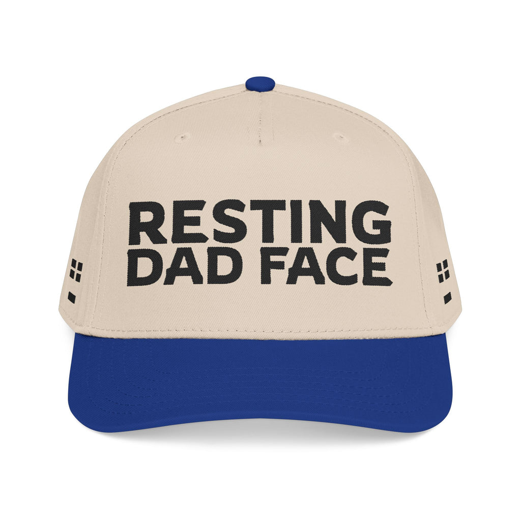 Resting Dad Face Cap - Black Embroidery