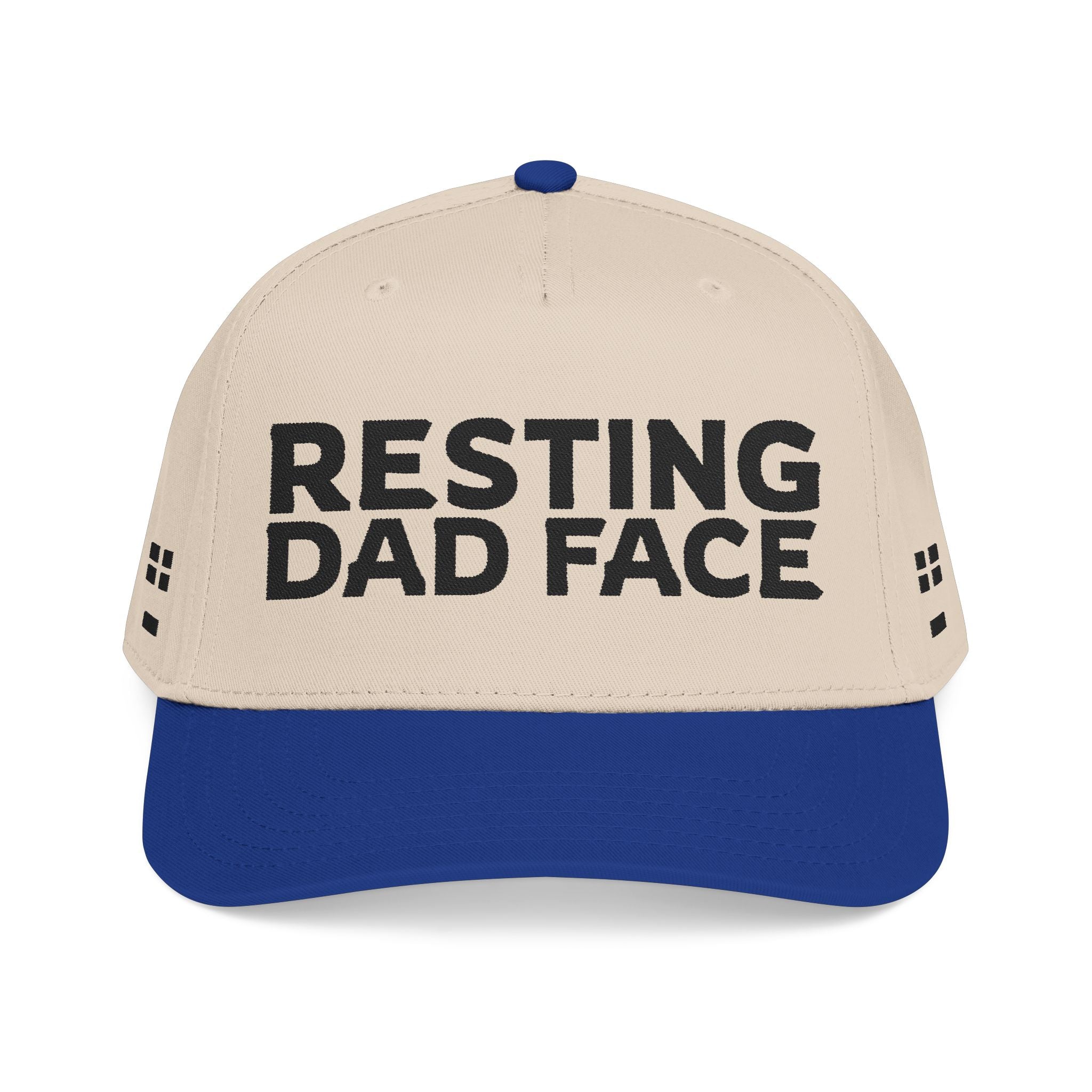 Resting Dad Face Cap - Black Embroidery