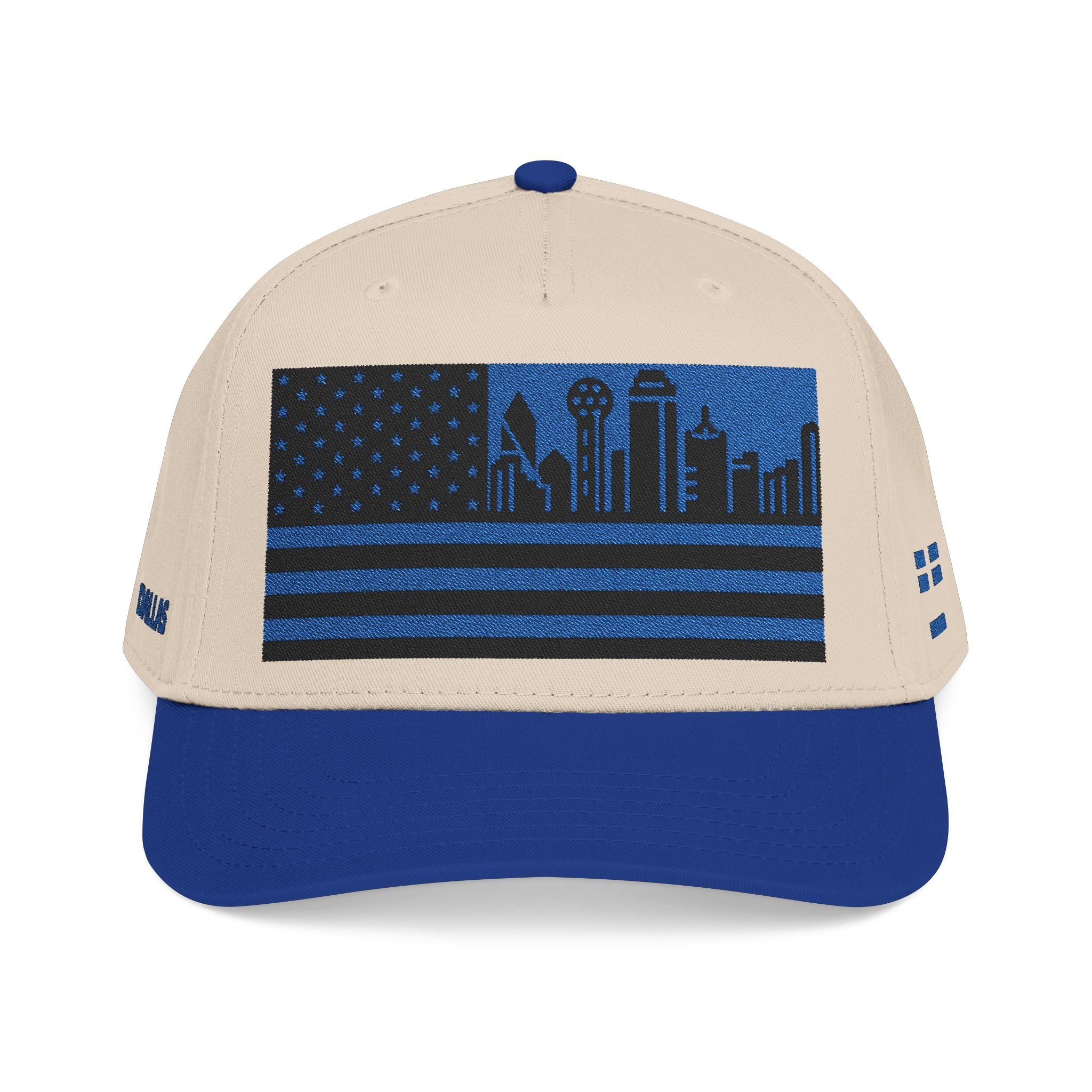 Dallas City Skyline Cap - Blue/Black Flag
