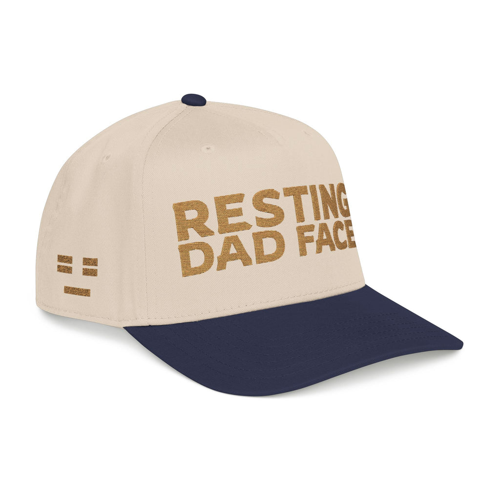 Resting Dad Face Cap - Gold Embroidery