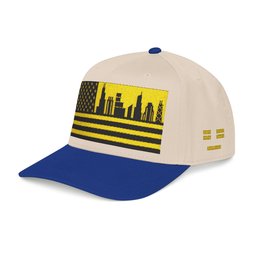 Chicago City Skyline Cap - Yellow/Black Flag
