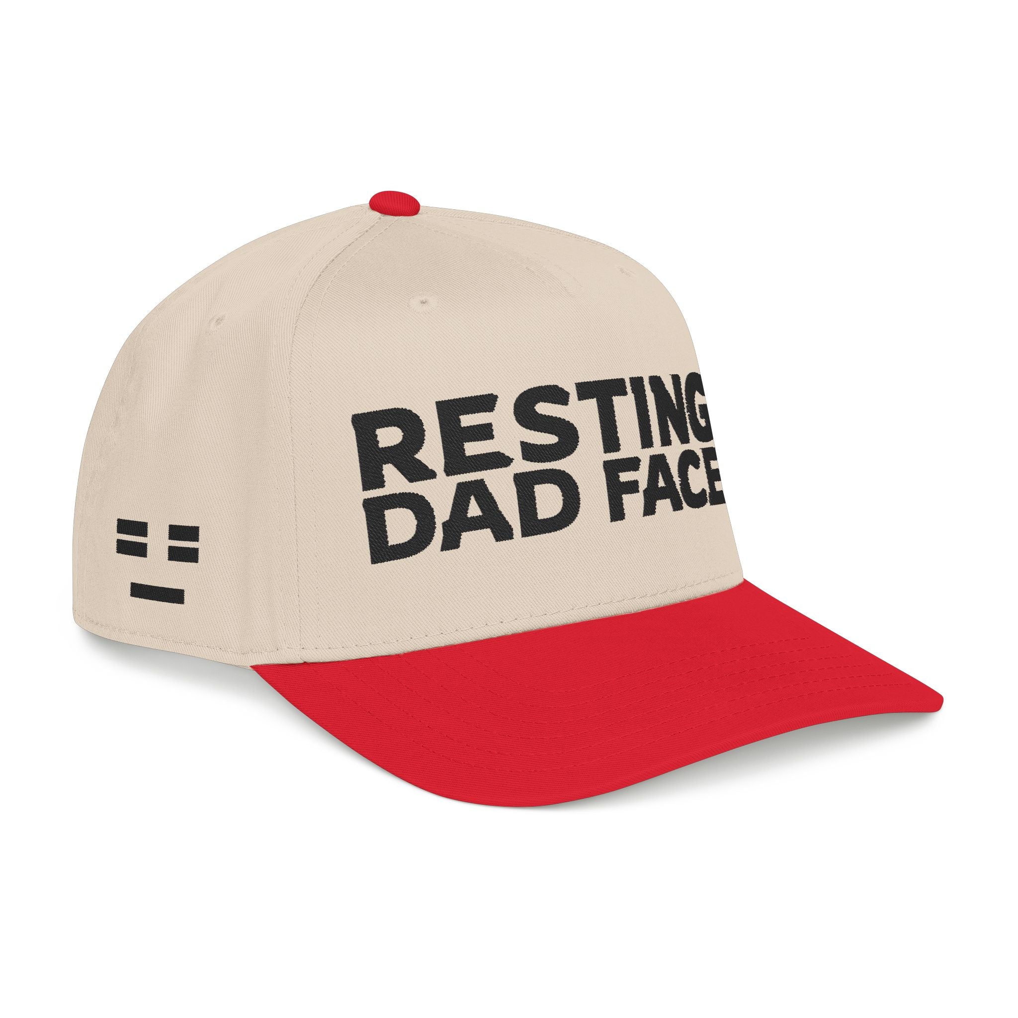 Resting Dad Face Cap - Black Embroidery