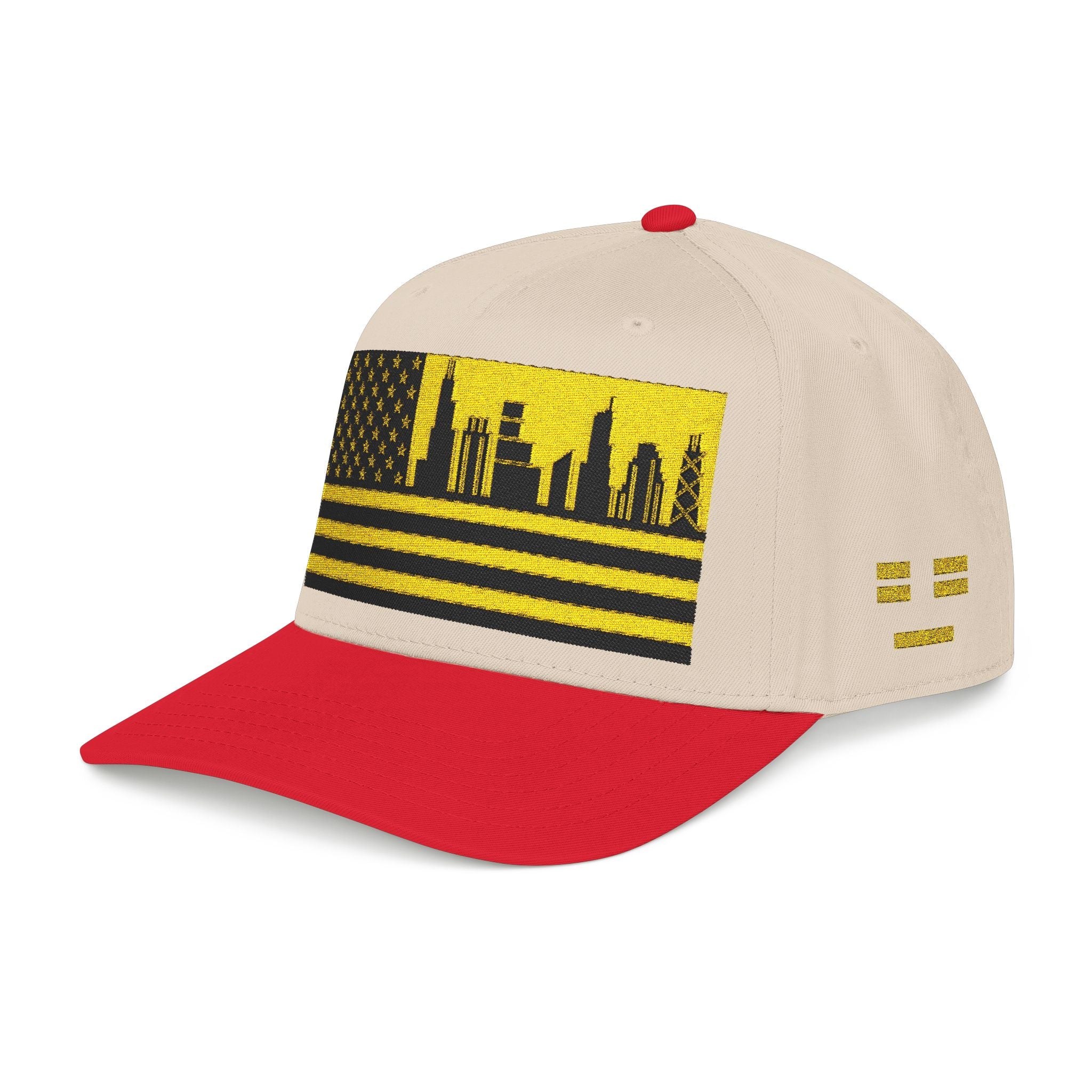 Chicago City Skyline Cap - Yellow/Black Flag