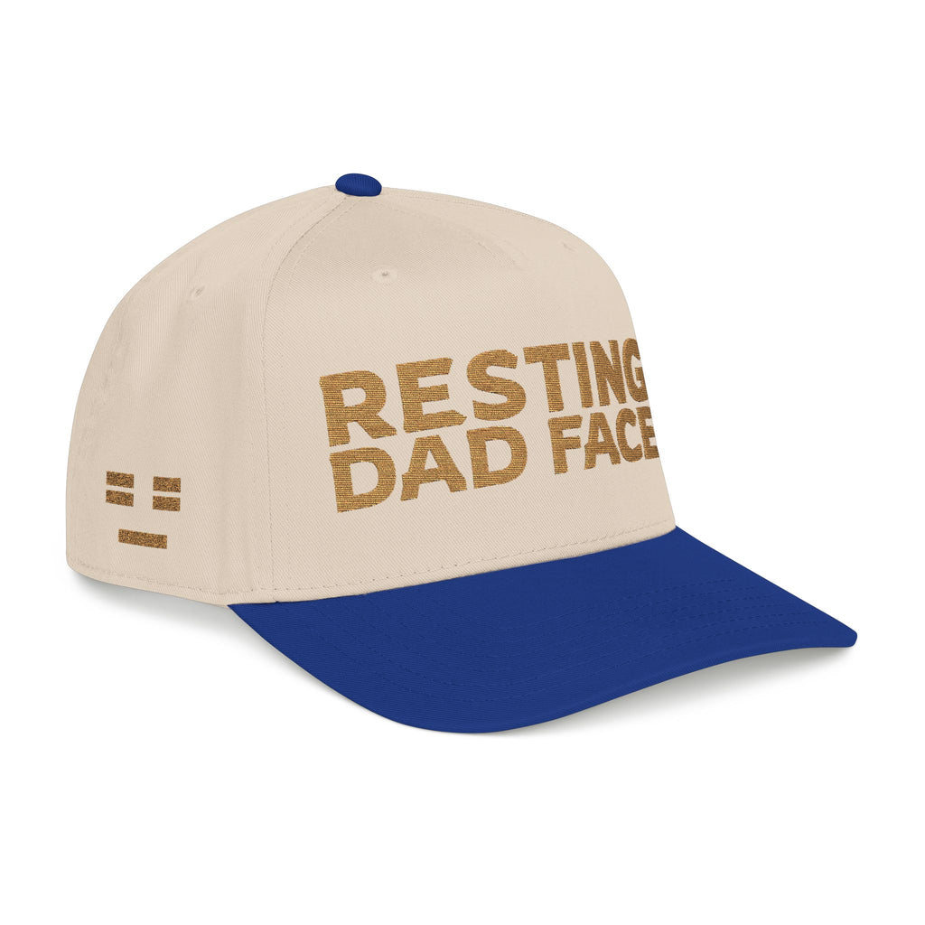 Resting Dad Face Cap - Gold Embroidery