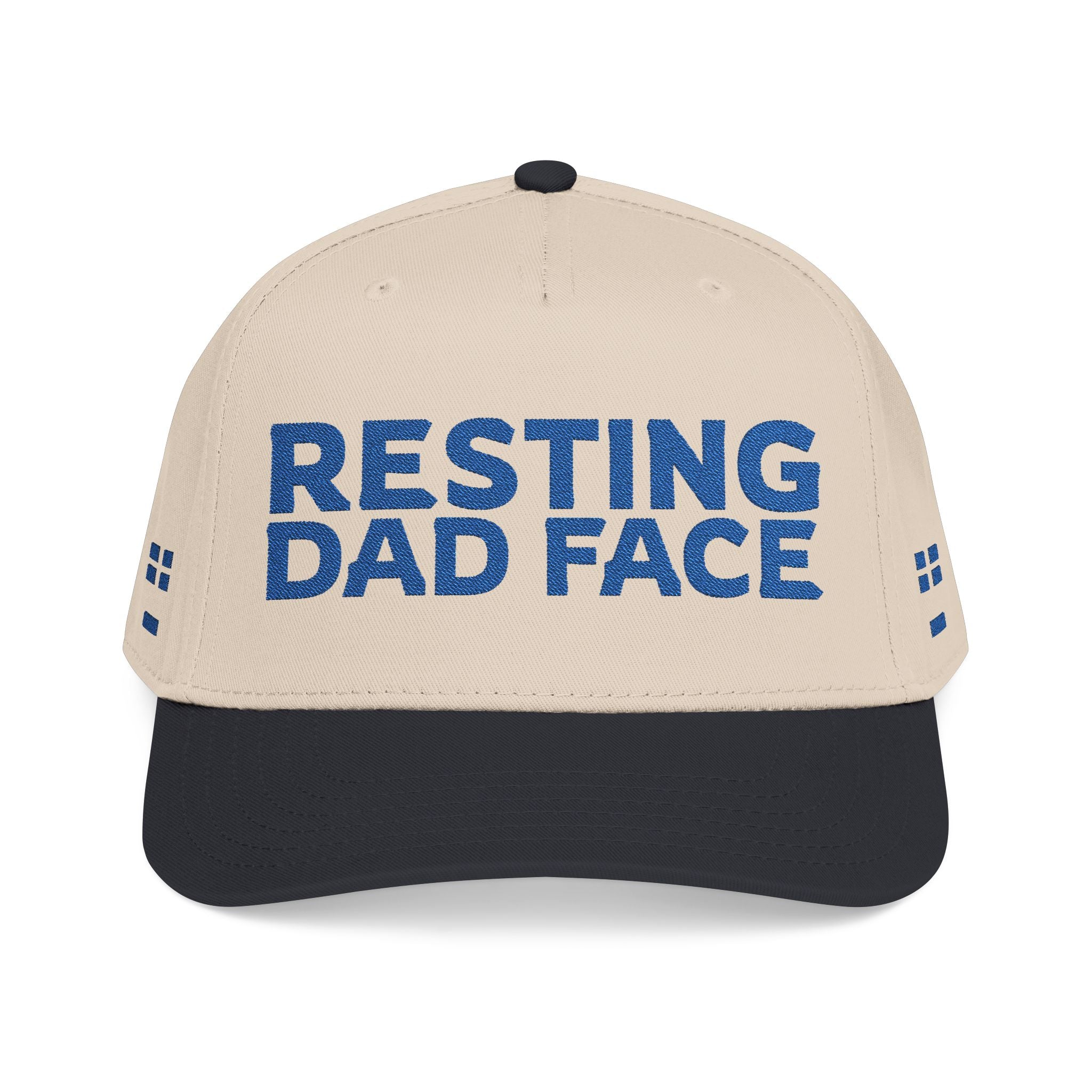Resting Dad Face Cap - Blue Embroidery