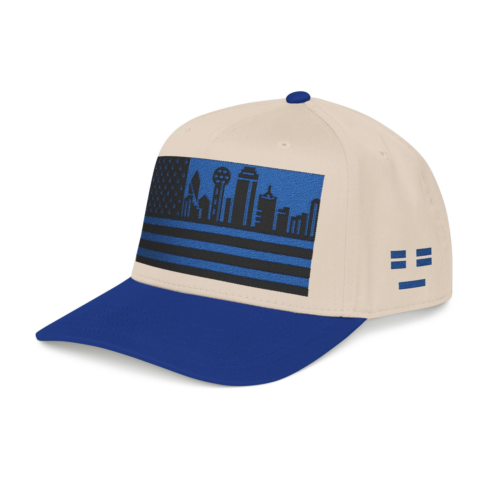 Dallas City Skyline Cap - Blue/Black Flag