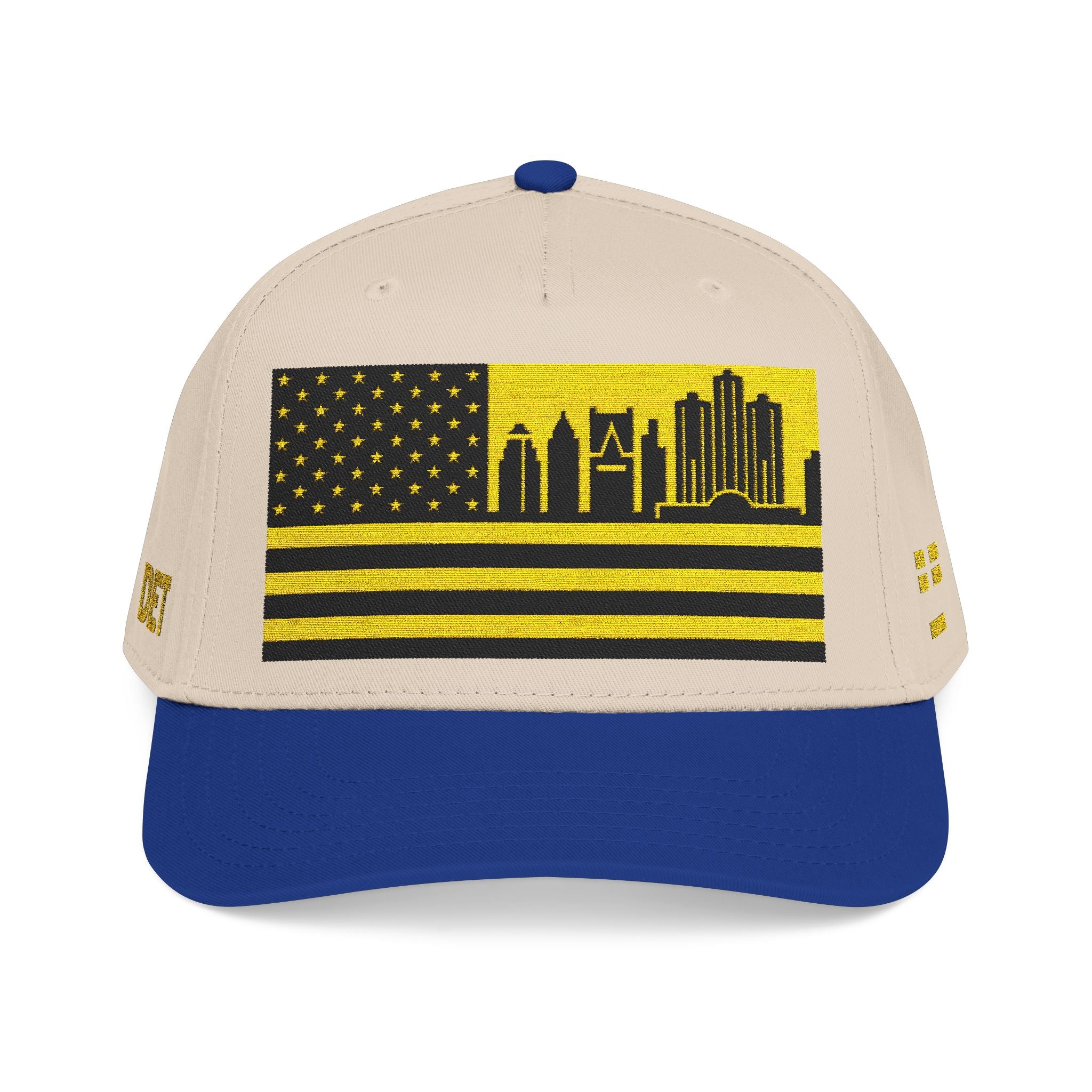 Detroit City Skyline Cap - Yellow/Black Flag