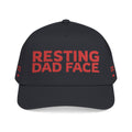 Resting Dad Face Cap - Red Embroidery