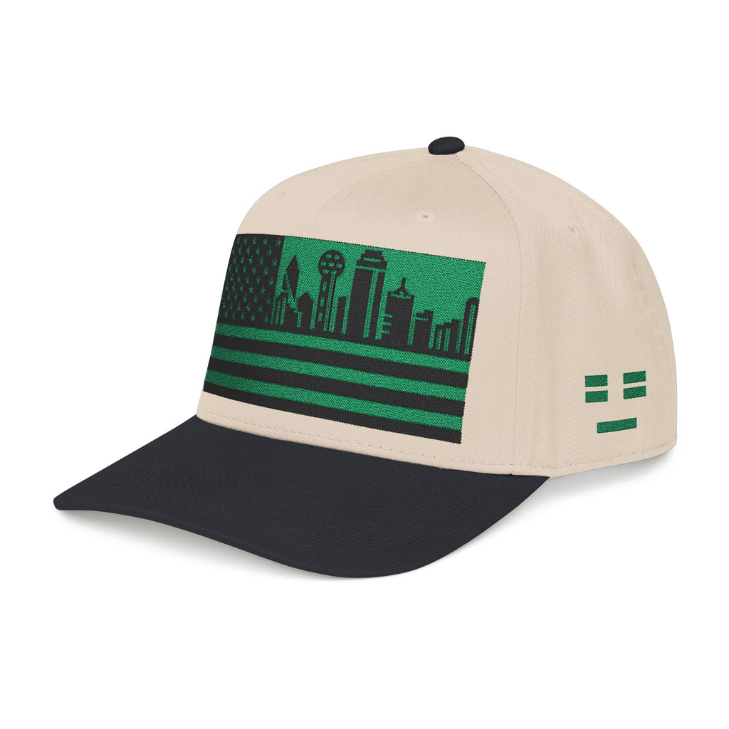 Dallas City Skyline Cap - Green/Black Flag