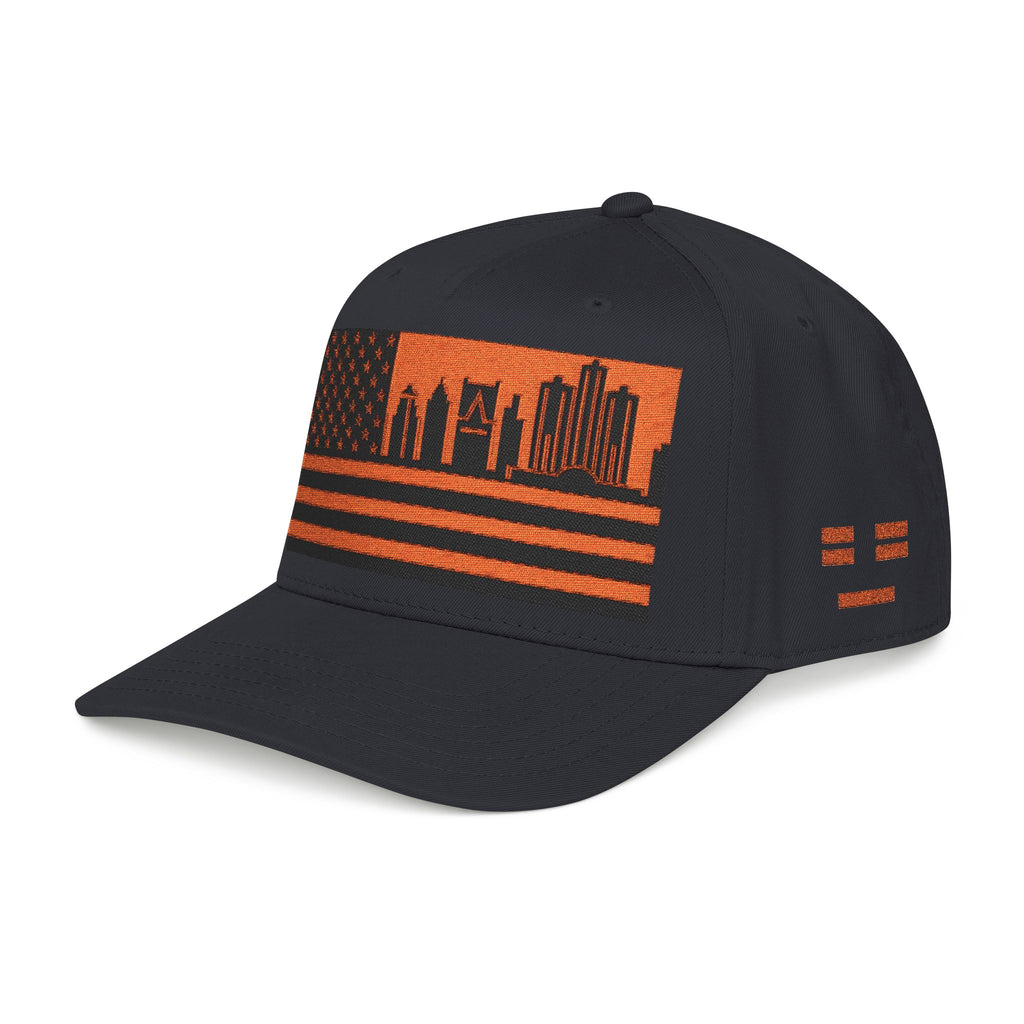 Detroit City Skyline Cap - Orange/Black Flag