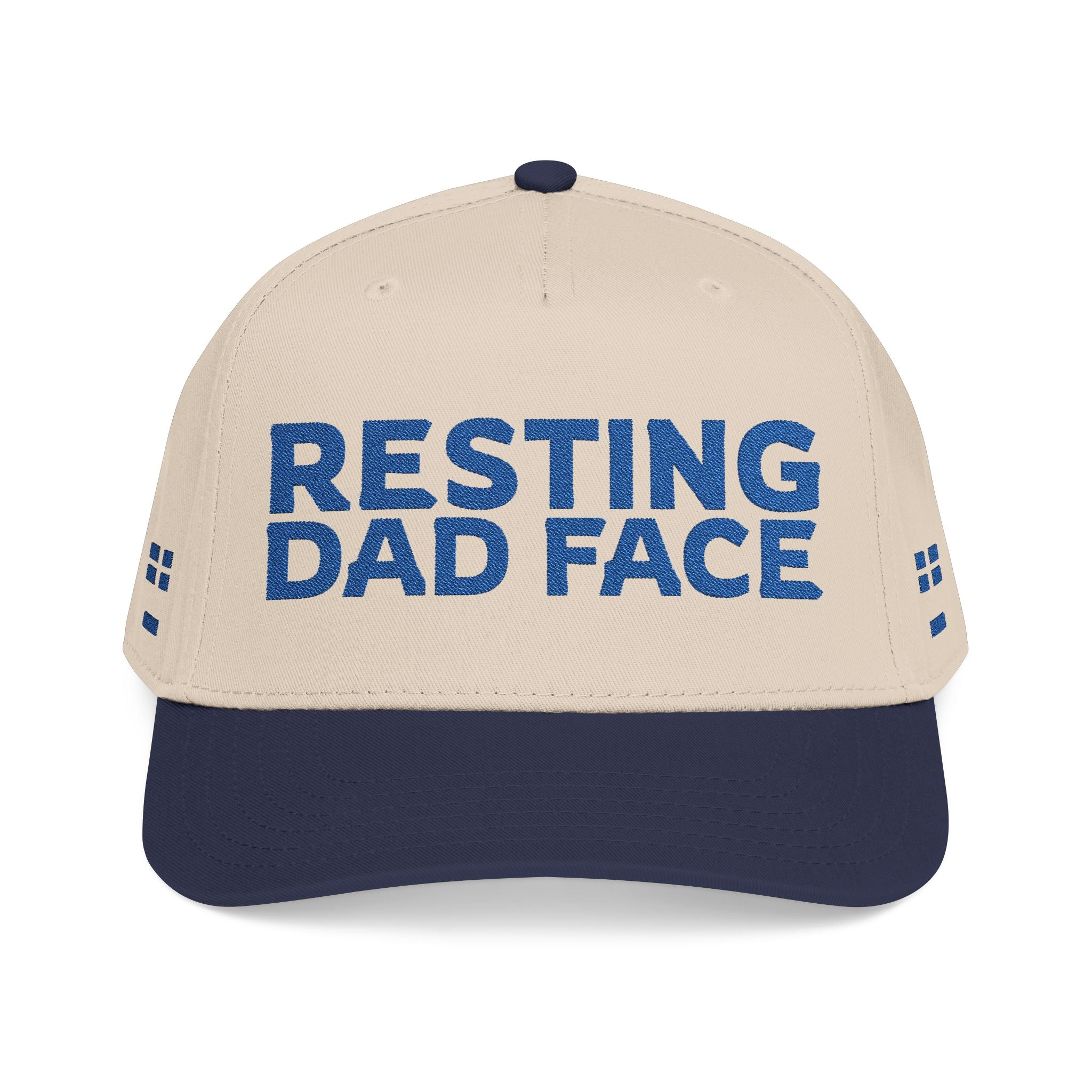 Resting Dad Face Cap - Blue Embroidery
