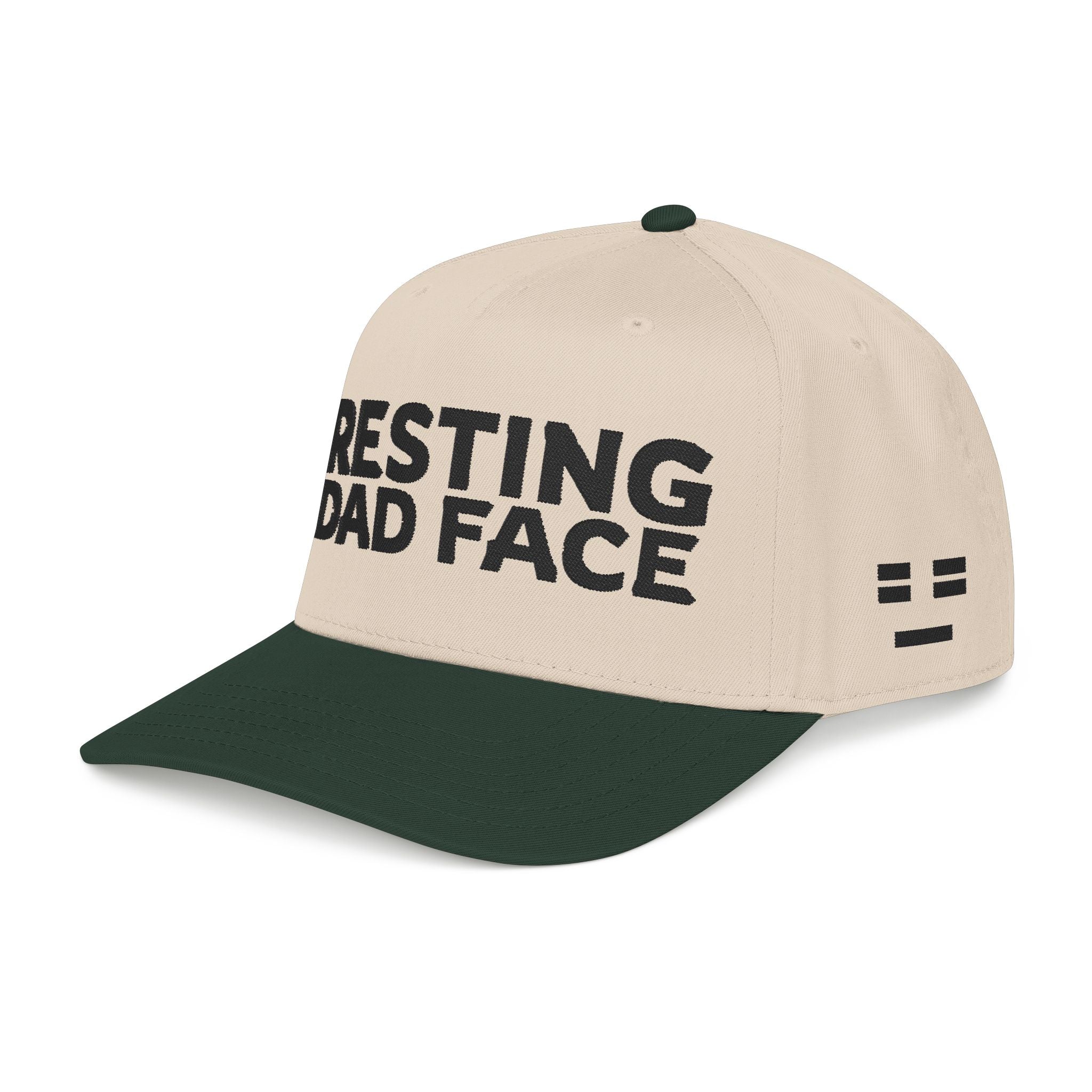 Resting Dad Face Cap - Black Embroidery