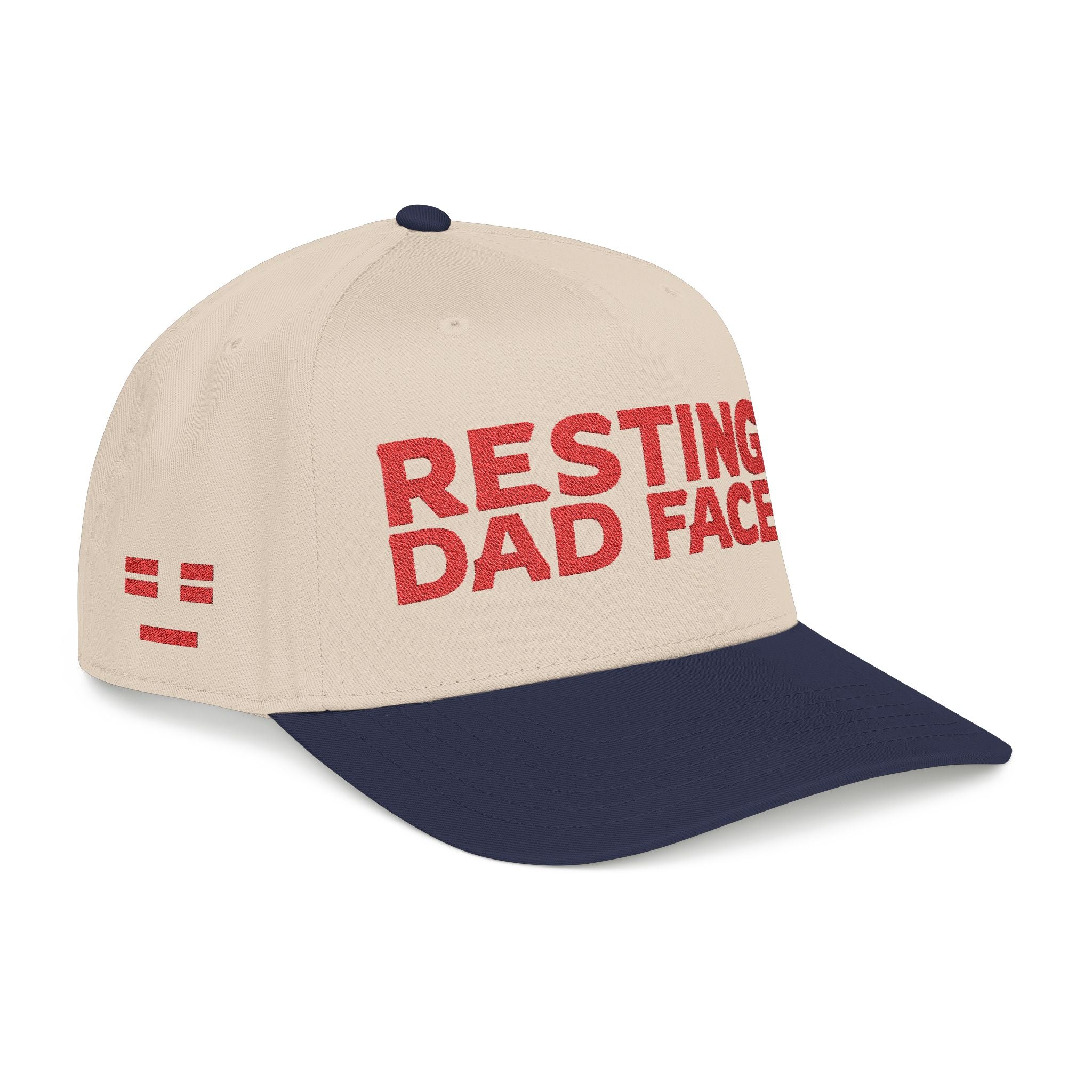 Resting Dad Face Cap - Red Embroidery