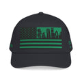 Austin City Skyline Cap - Green/Black Flag