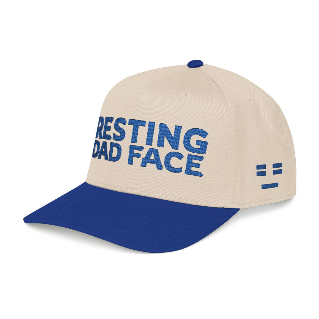 Resting Dad Face Cap - Blue Embroidery