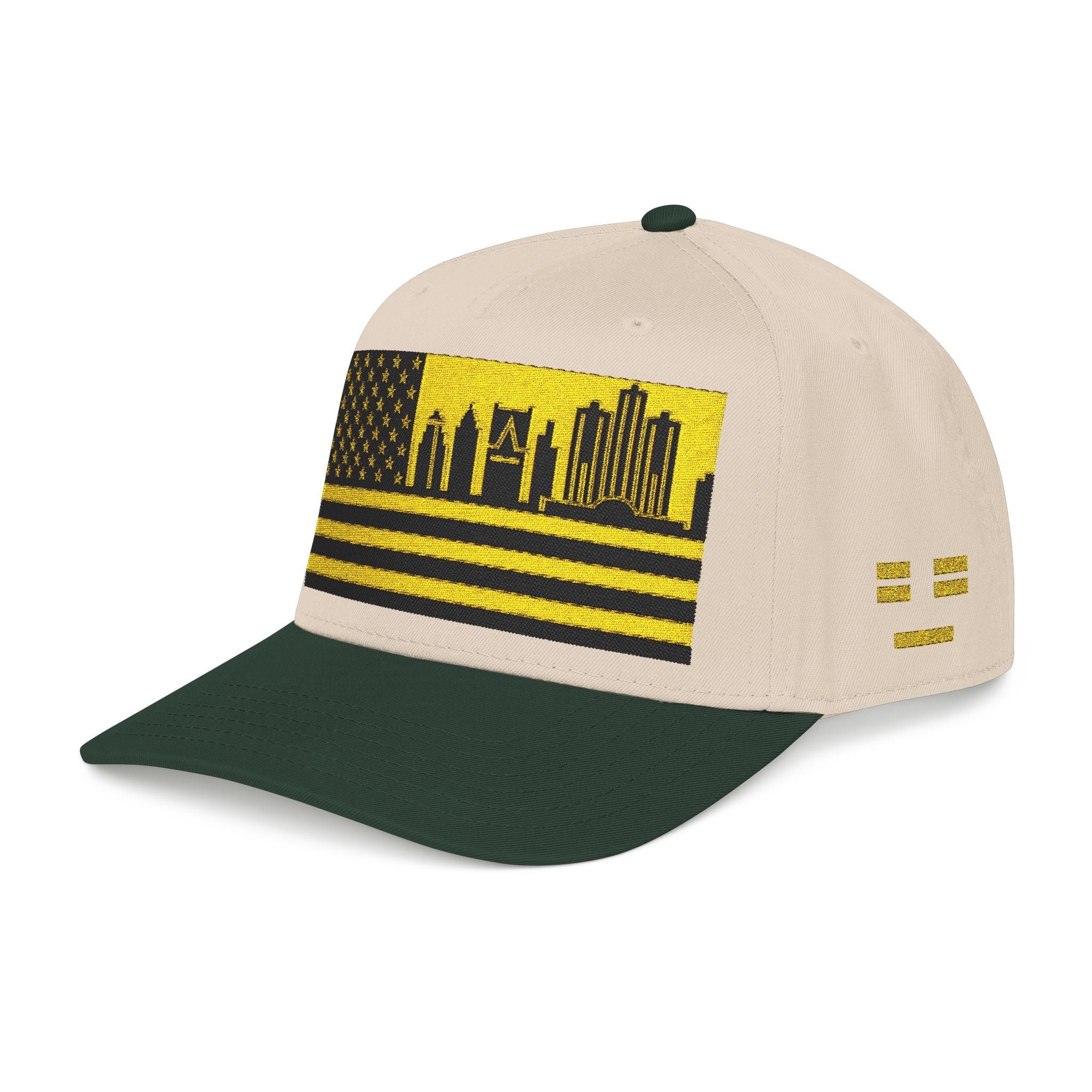 Detroit City Skyline Cap - Yellow/Black Flag