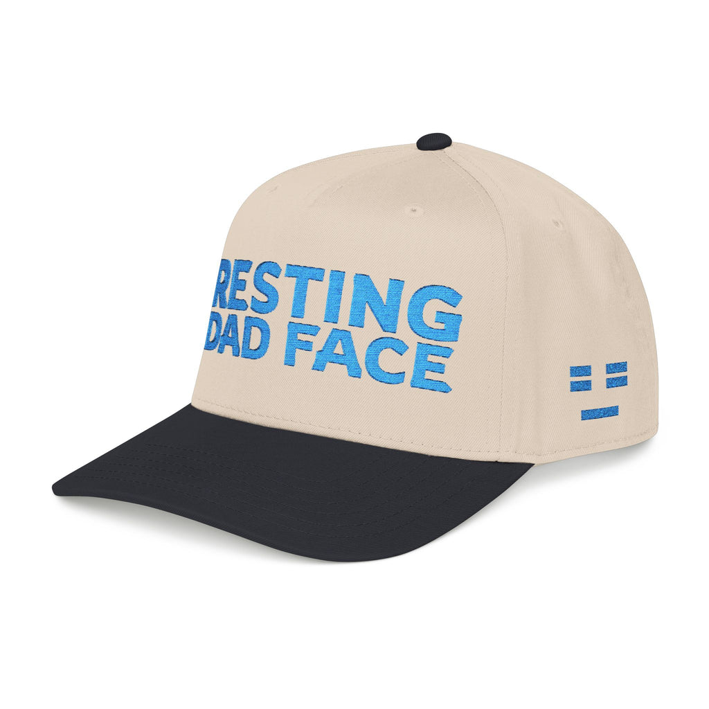 Resting Dad Face Cap - Light Blue Embroidery