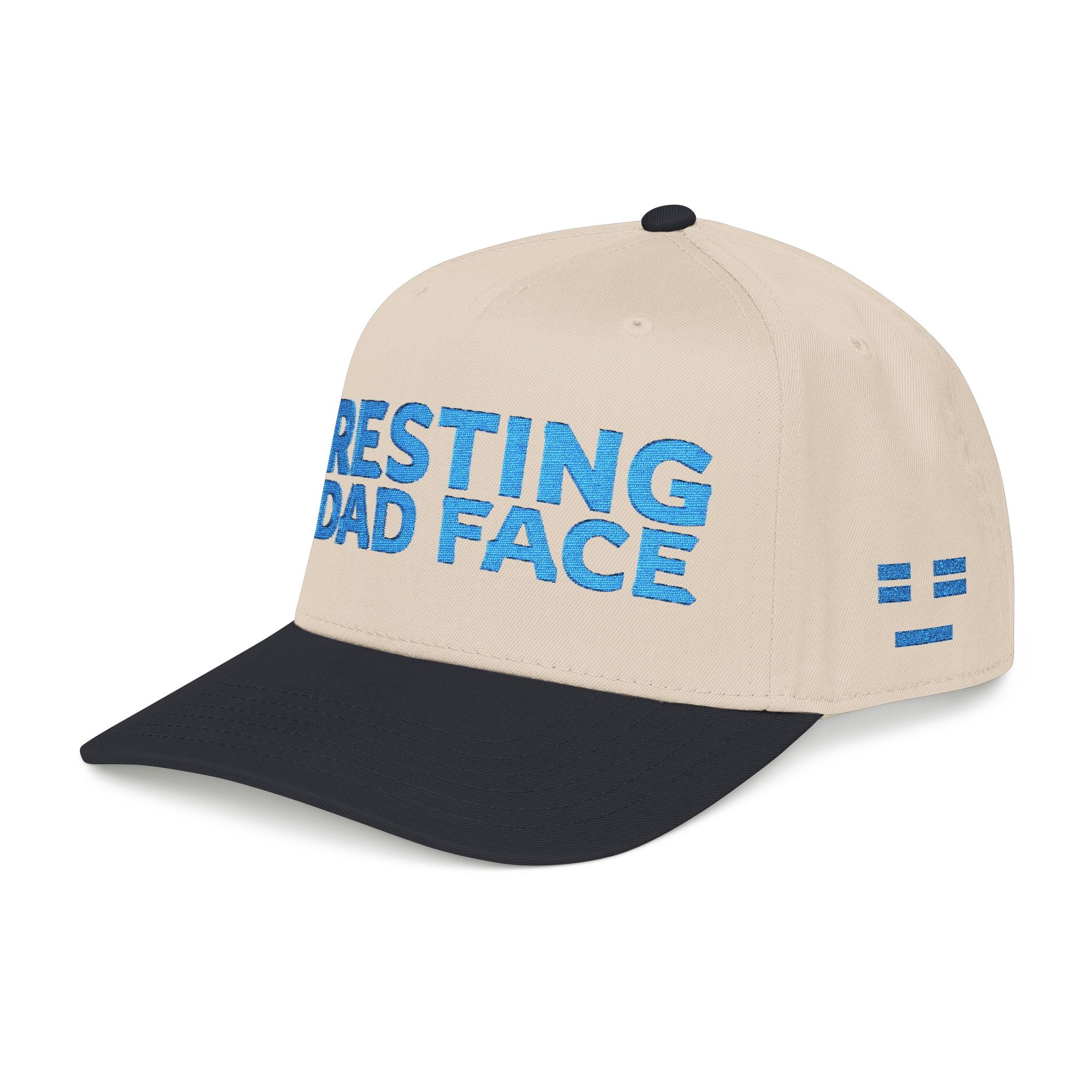 Resting Dad Face Cap - Light Blue Embroidery