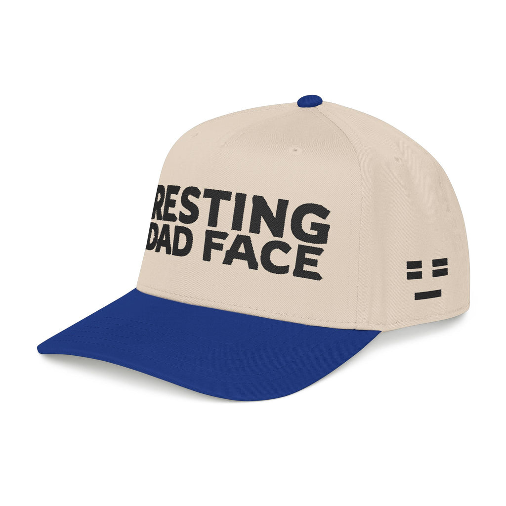 Resting Dad Face Cap - Black Embroidery