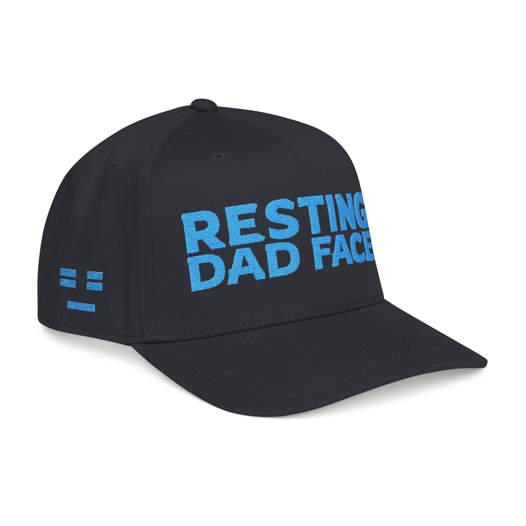 Resting Dad Face Cap - Light Blue Embroidery