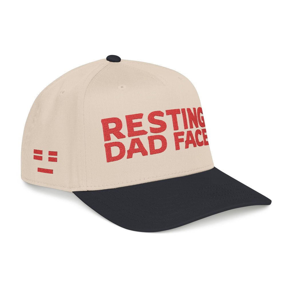 Resting Dad Face Cap - Red Embroidery