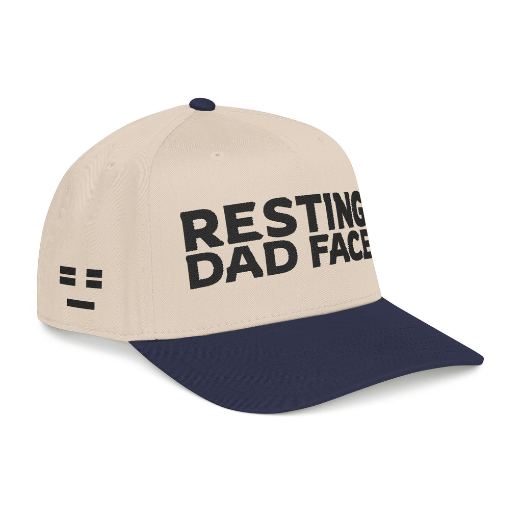 Resting Dad Face Cap - Black Embroidery