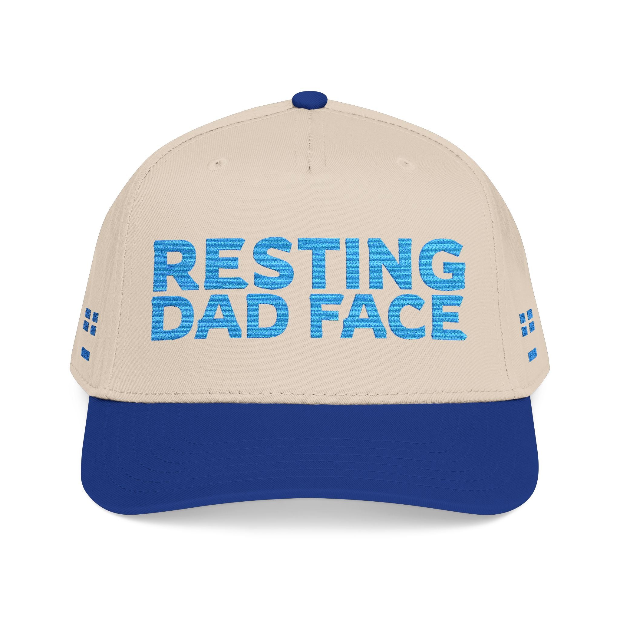Resting Dad Face Cap - Light Blue Embroidery