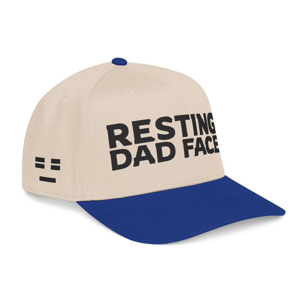 Resting Dad Face Cap - Black Embroidery