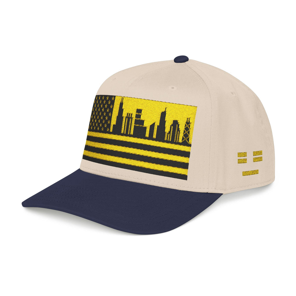 Chicago City Skyline Cap - Yellow/Black Flag