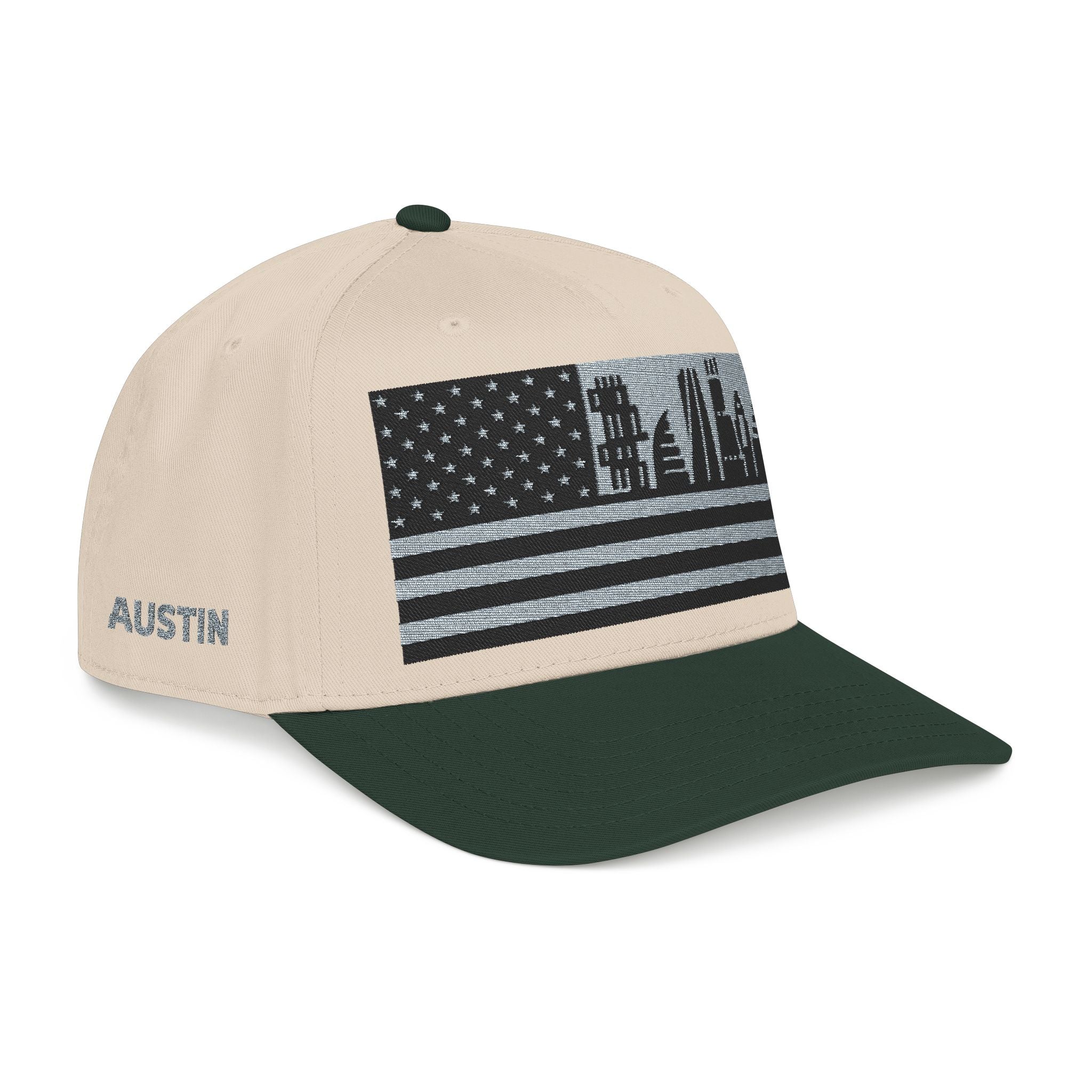 Austin City Skyline Cap - Grey/Black Flag