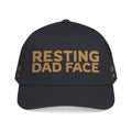 Resting Dad Face Cap - Gold Embroidery