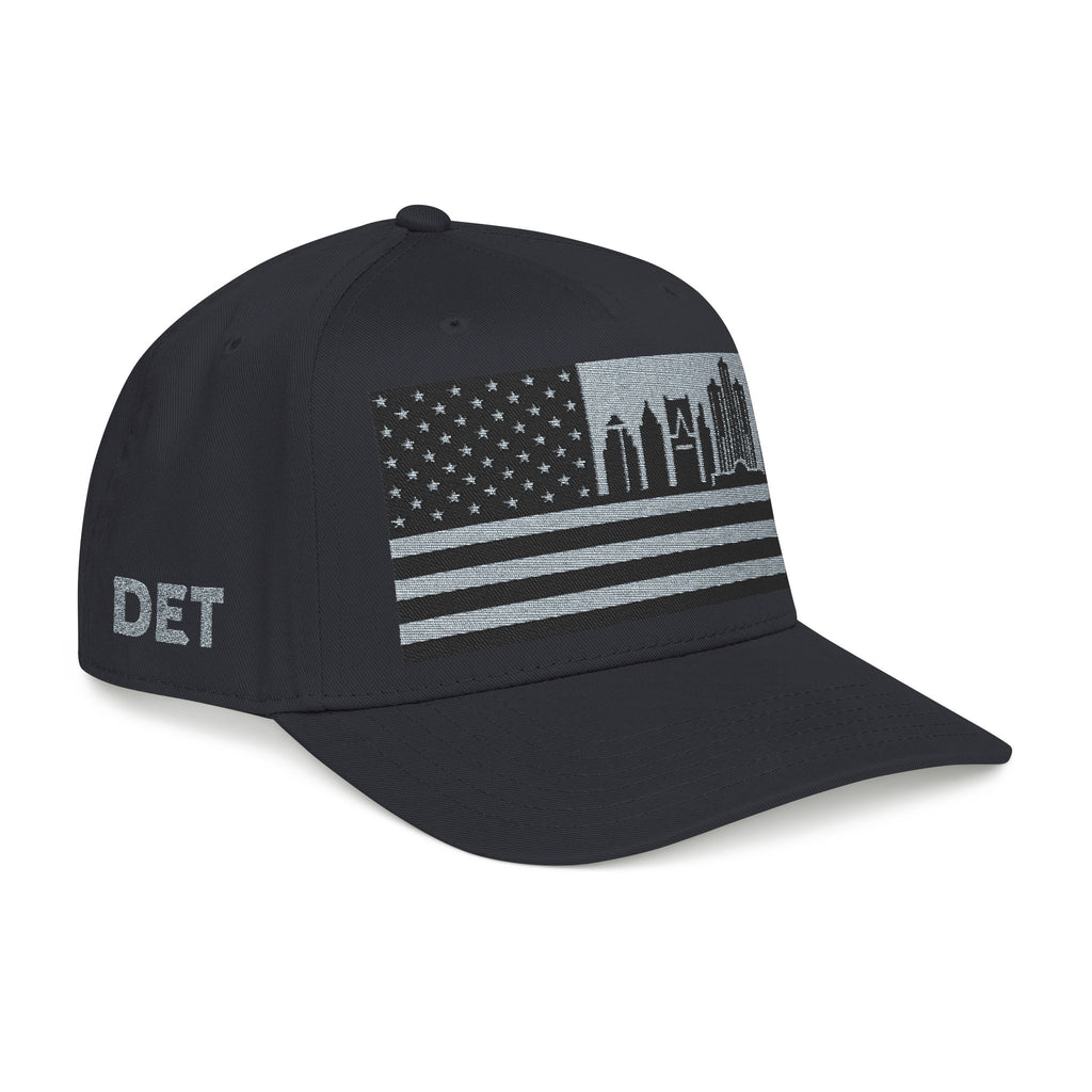 Detroit City Skyline Cap - Grey/Black Flag