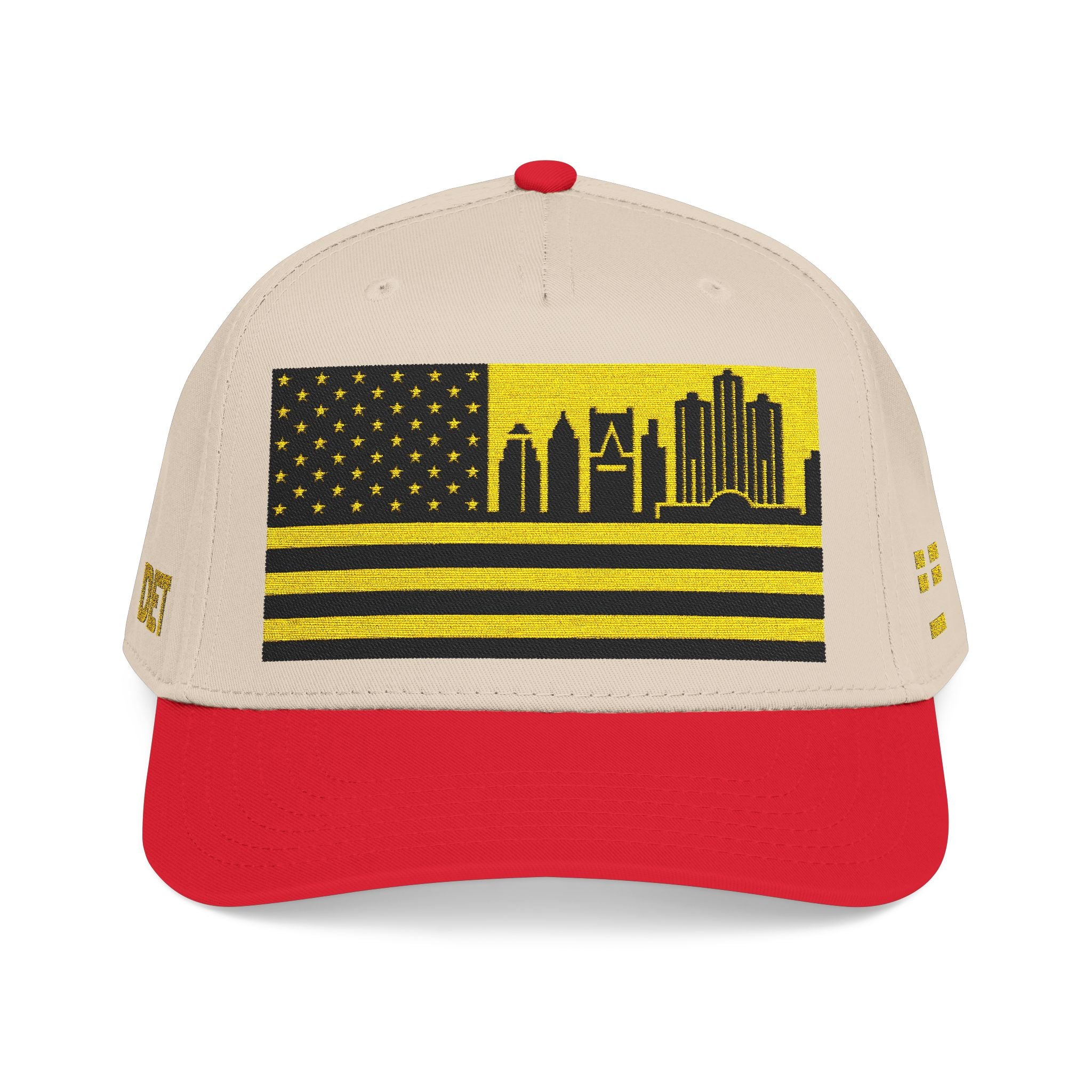 Detroit City Skyline Cap - Yellow/Black Flag