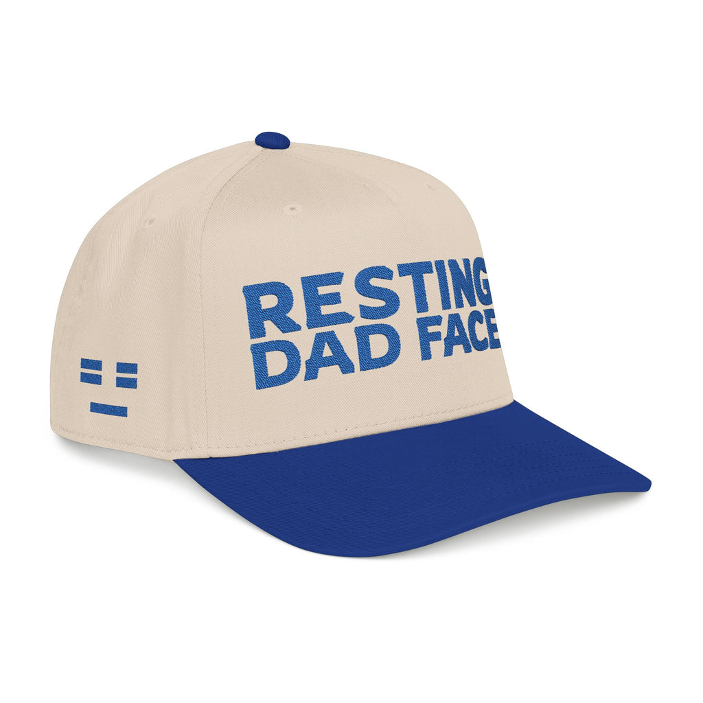 Resting Dad Face Cap - Blue Embroidery
