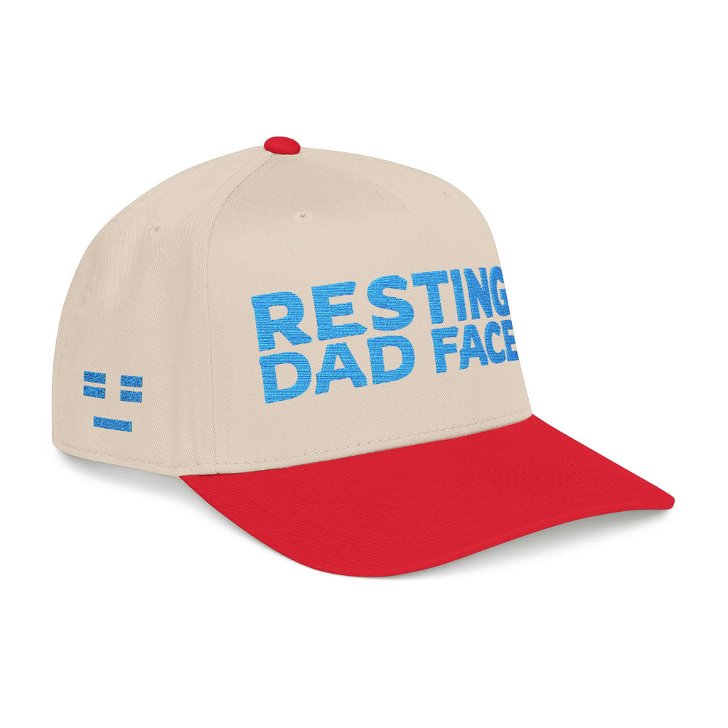 Resting Dad Face Cap - Light Blue Embroidery