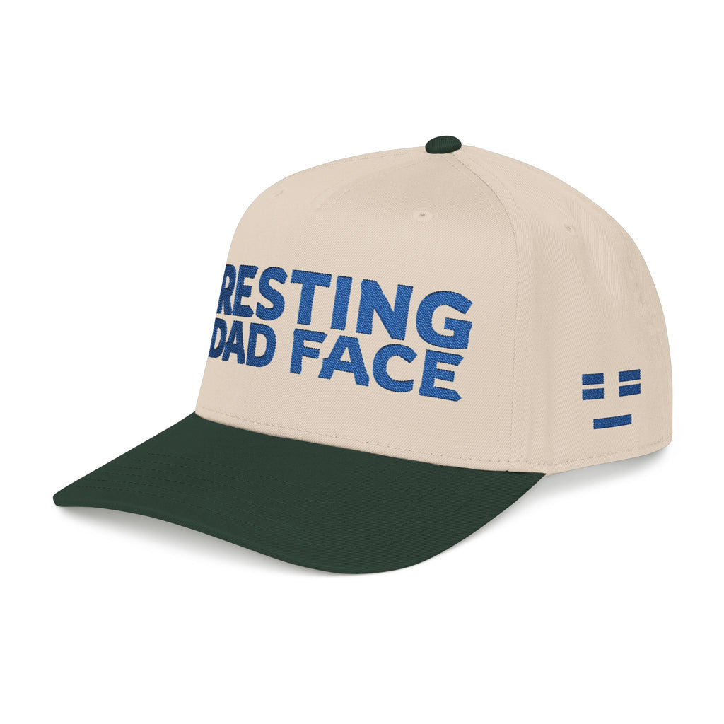 Resting Dad Face Cap - Blue Embroidery