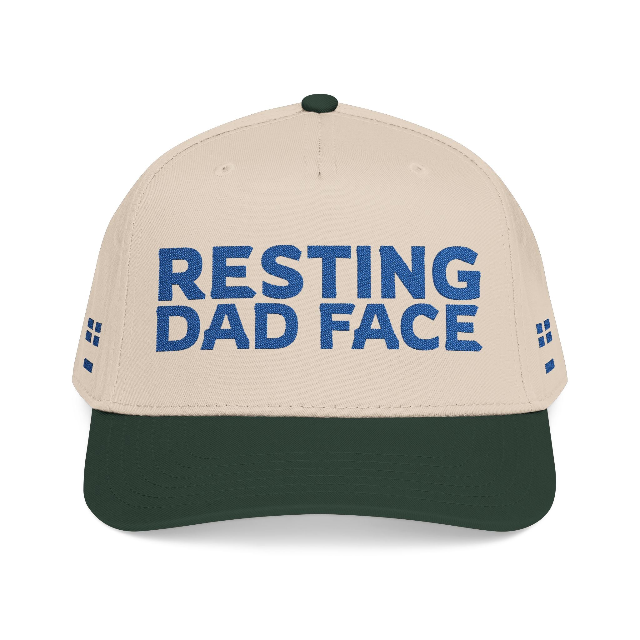 Resting Dad Face Cap - Blue Embroidery