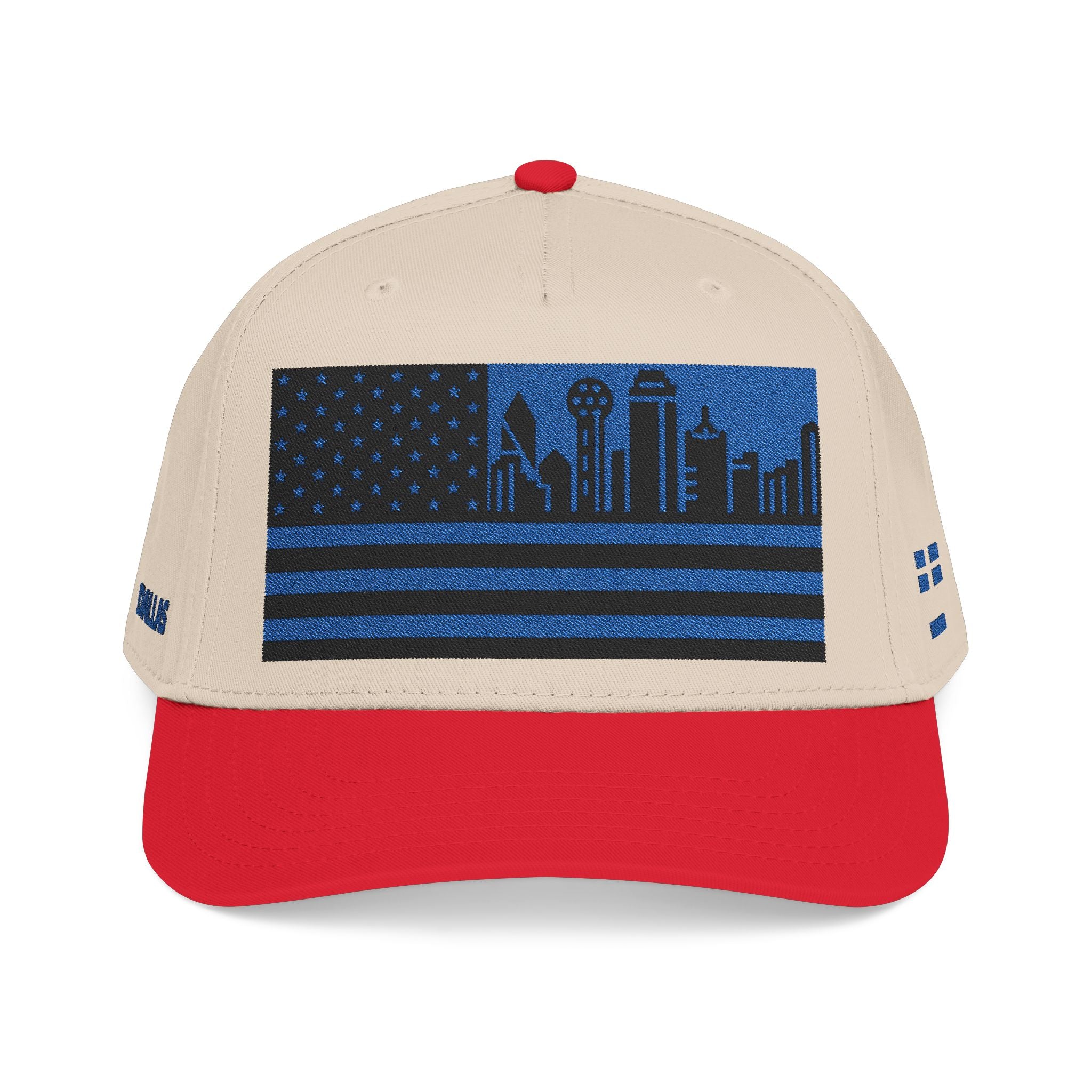 Dallas City Skyline Cap - Blue/Black Flag