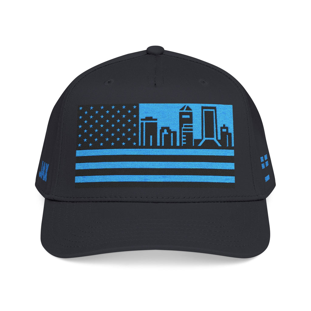 Jacksonville City Skyline Cap - Light Blue/Black