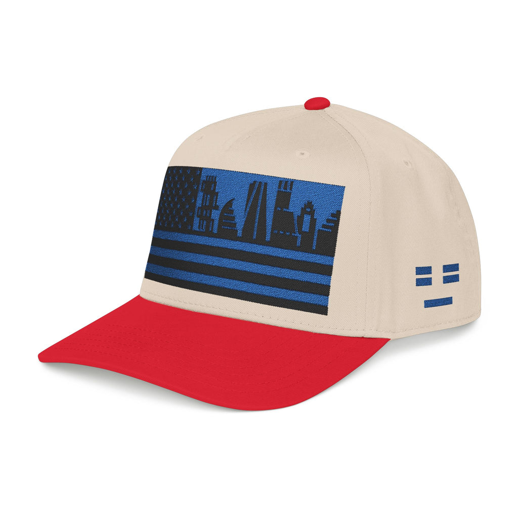 Austin City Skyline Cap - Blue/Black Flag