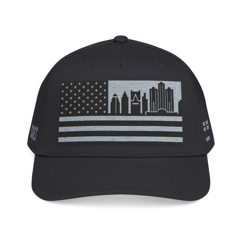 Detroit City Skyline Cap - Grey/Black Flag