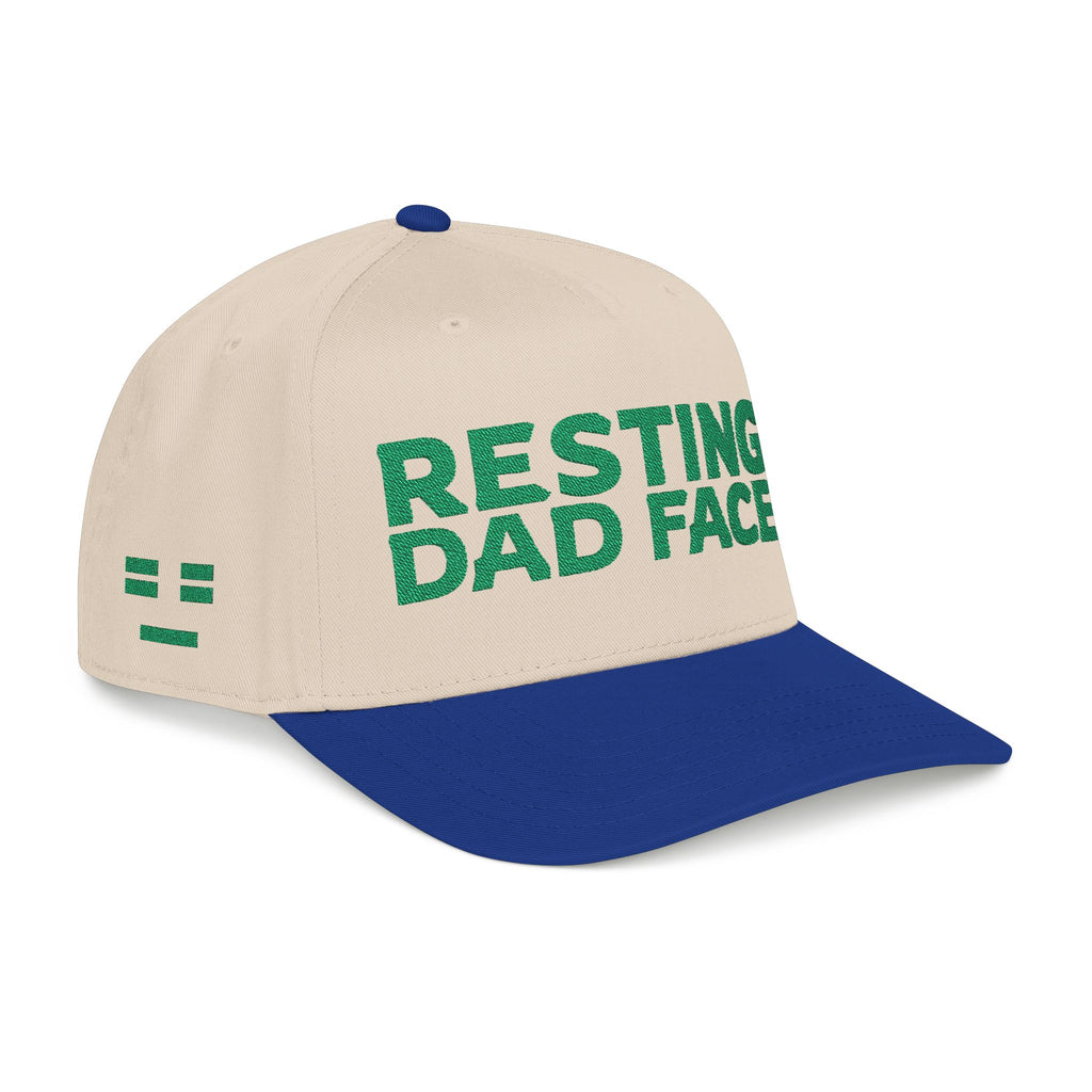 Resting Dad Face Cap - Green Embroidery
