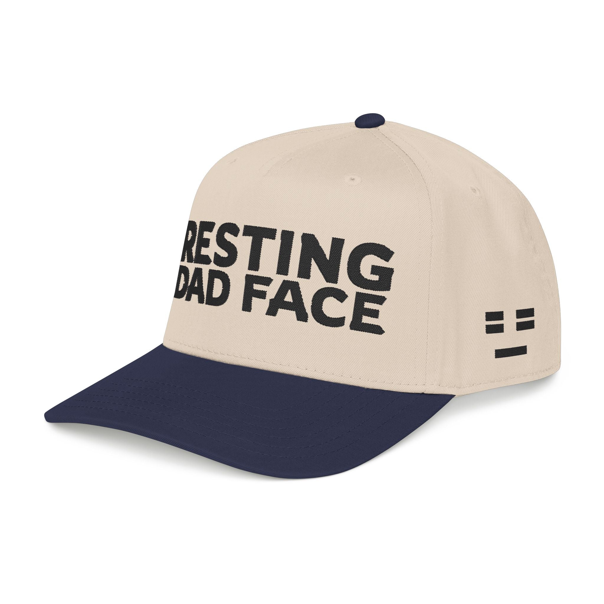 Resting Dad Face Cap - Black Embroidery