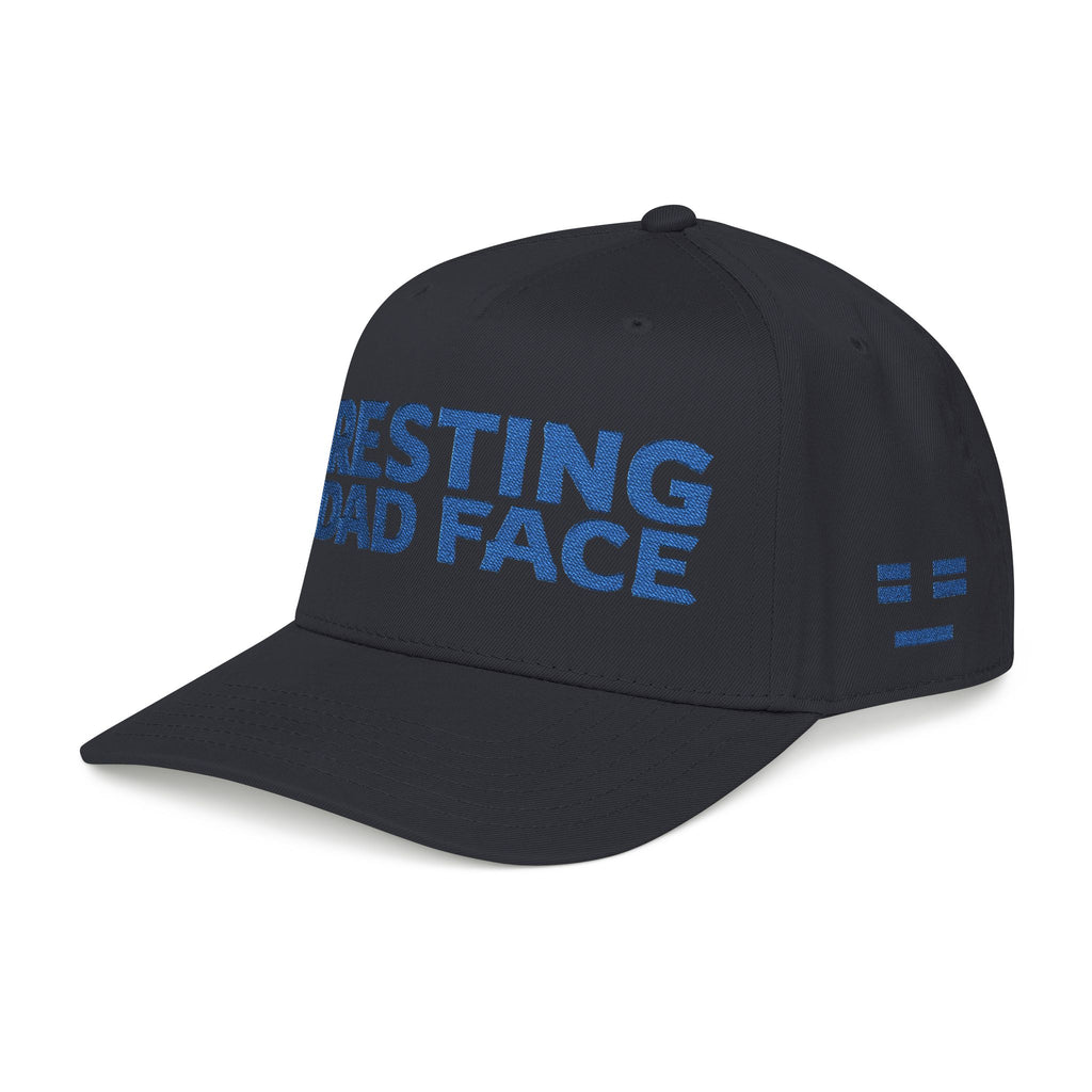 Resting Dad Face Cap - Blue Embroidery